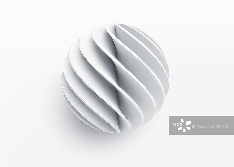 剪纸三维逼真的分层球体概念图片素材