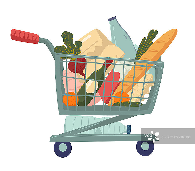 购买食品和超市食品图片素材