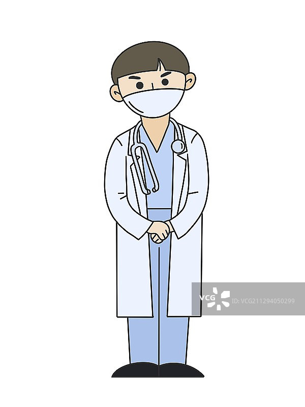 医疗医护人员卡通插画图片素材