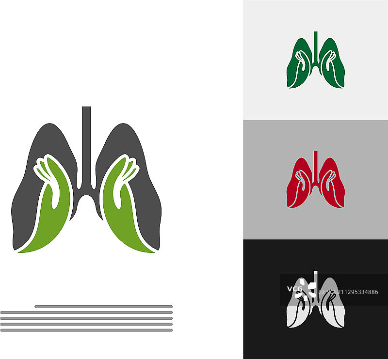 肺护理标志模板设计会徽设计图片素材