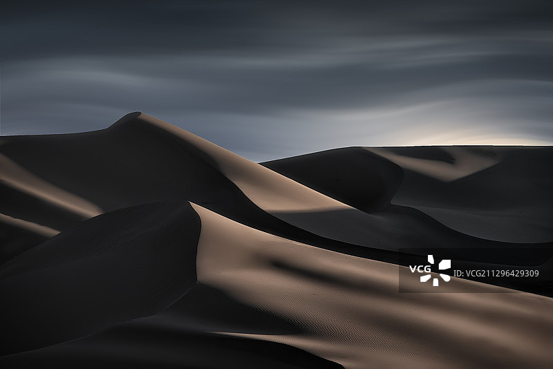 内蒙古巴丹吉林沙漠线条图片素材
