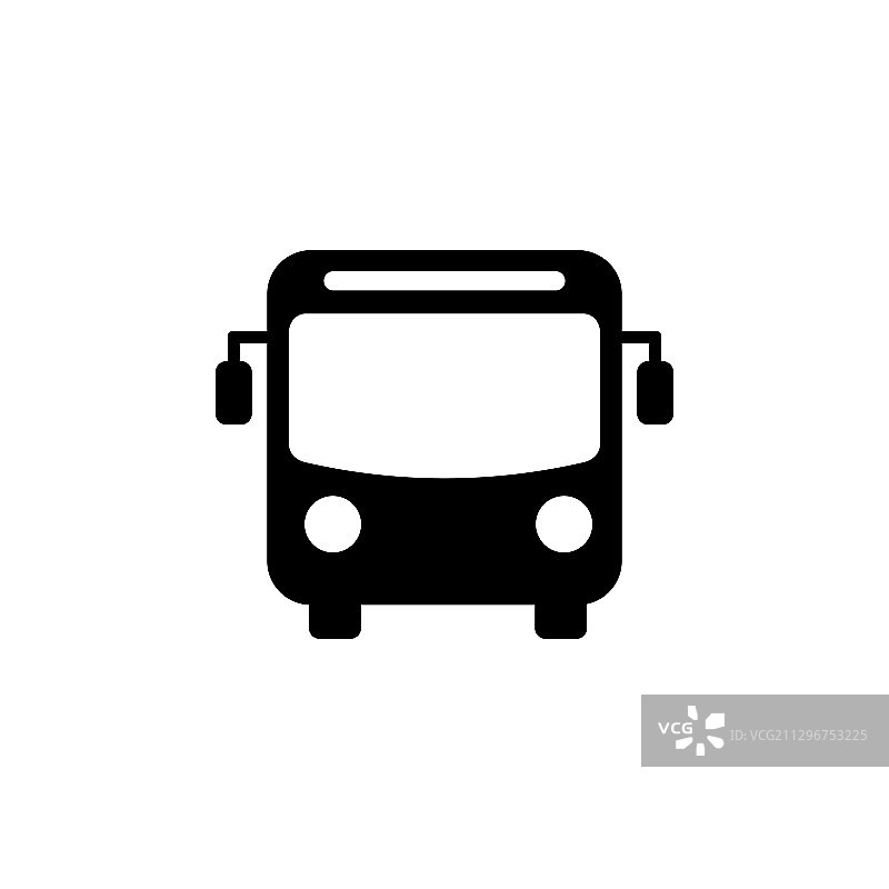 巴士图标黑色巴士图标图片素材