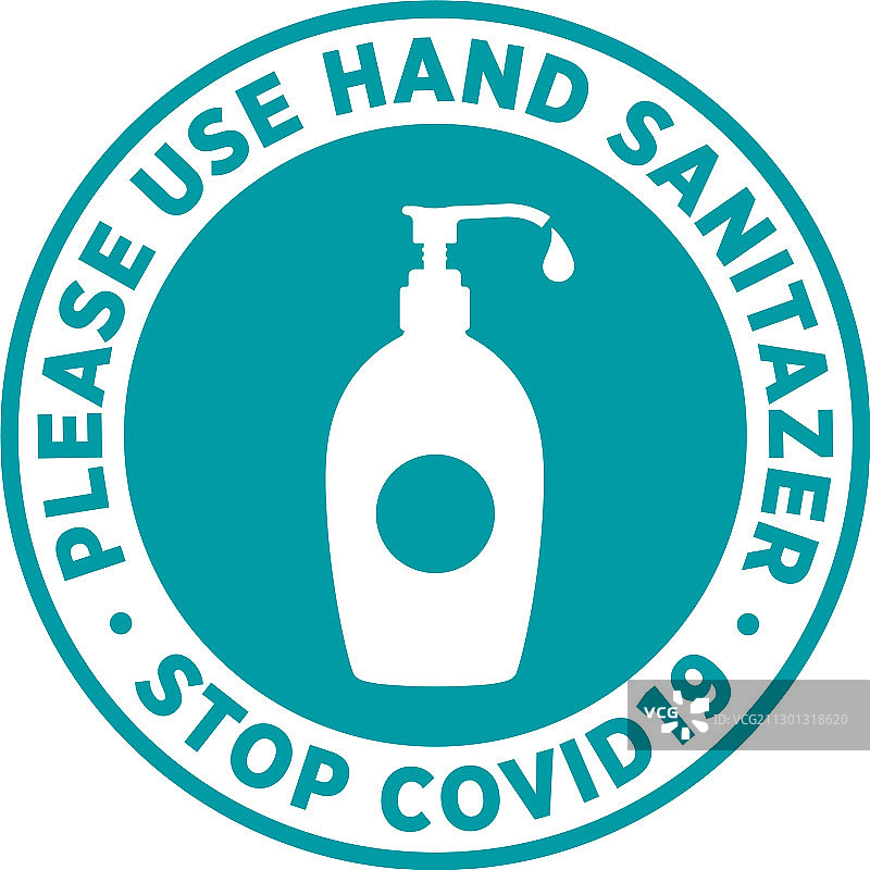 洗手液标牌或地板贴纸图片素材