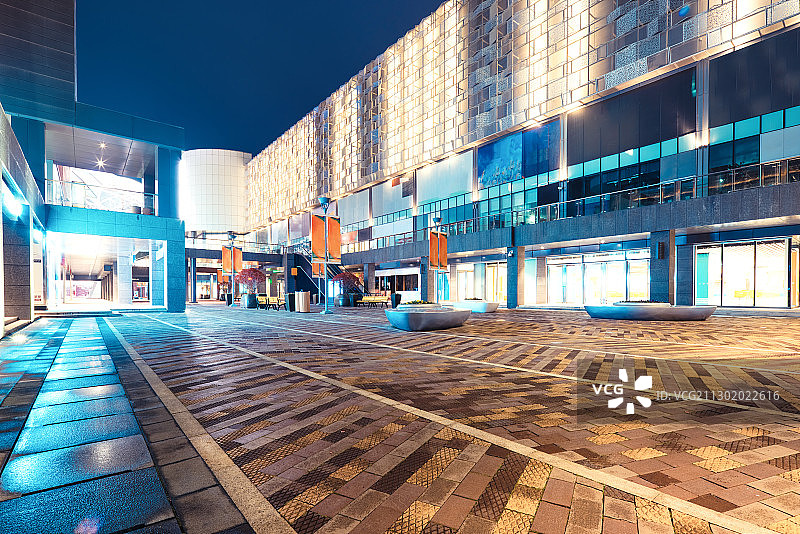 青岛市黄岛区奥特莱斯商业街图片素材