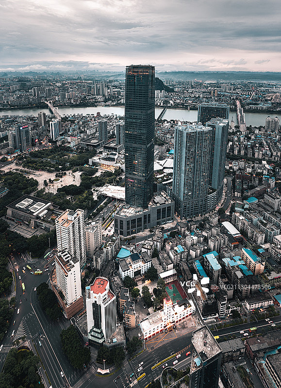 柳州城市天际线图片素材