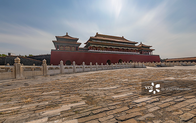 白昼北京故宫博物院紫禁城宫殿城墙传统文化著名景点旅游目的地图片素材
