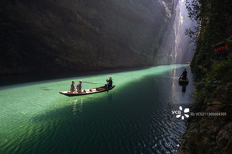 湖北鹤峰屏山峡谷：“中国的仙本娜”图片素材