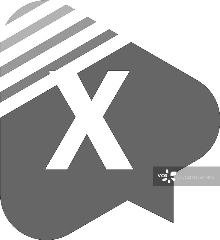 字母x标志图标平面设计理念图片素材