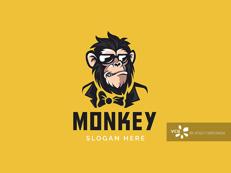 猴子吉祥物标志图片素材