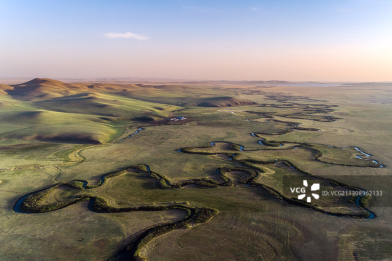 内蒙古乌拉盖草原风光图片素材