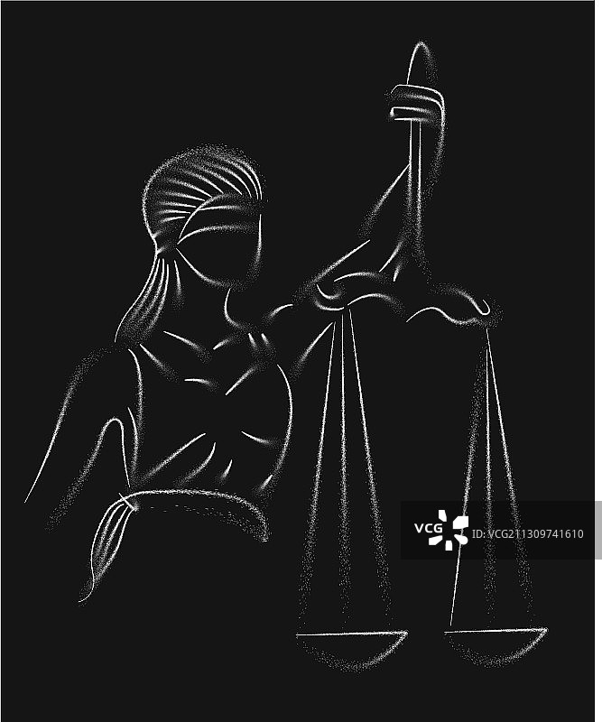 雕像正义-女士正义或iustitia图片素材
