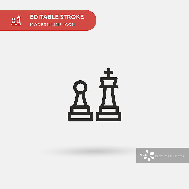象棋简单图标符号图片素材