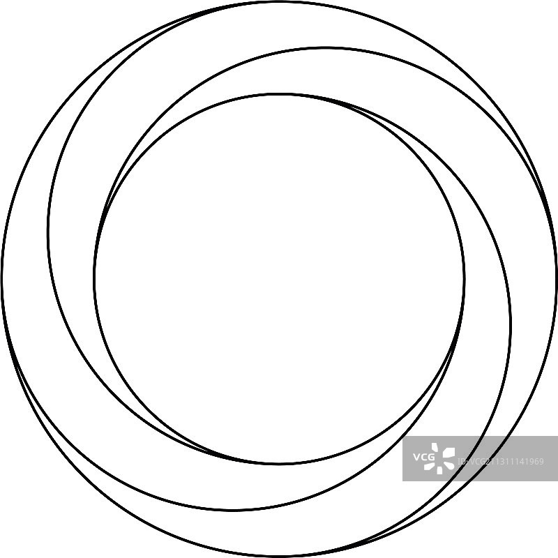 黑色轮廓环设计轨道图标图片素材