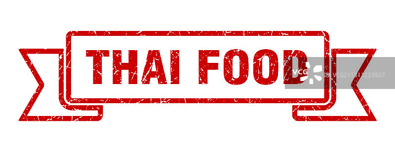 泰式食物丝带泰式食物垃圾乐队泰式标志图片素材