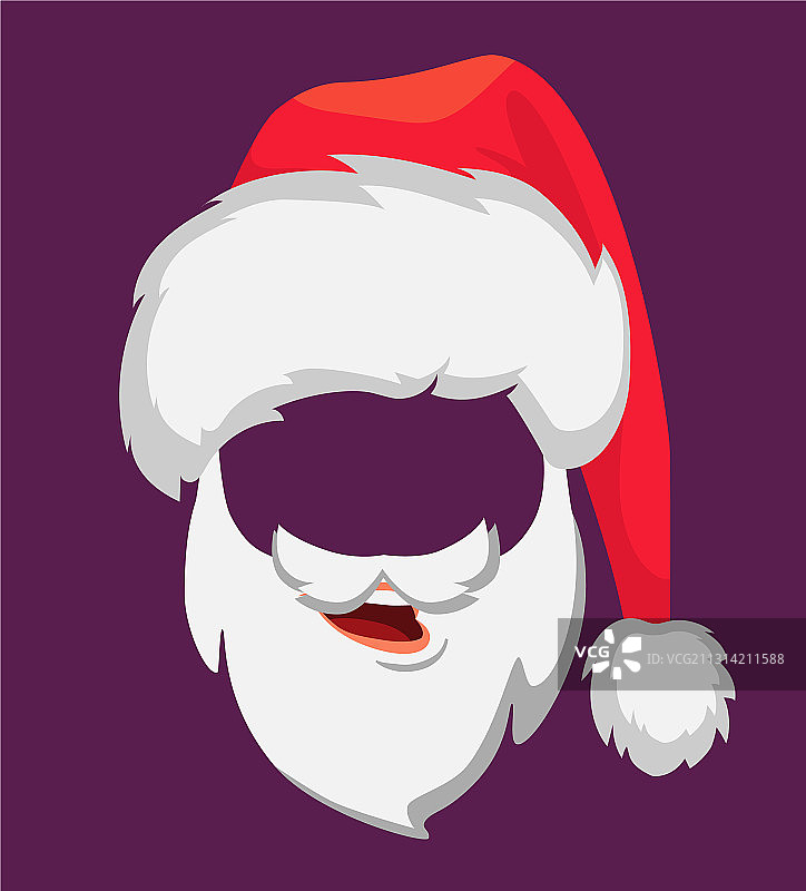 圣诞老人的帽子和胡子图片素材