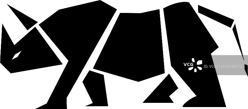 犀牛动物图标设计图片素材