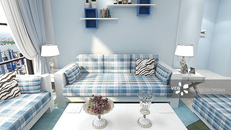 地中海风格室内设计之沙发篇图片素材