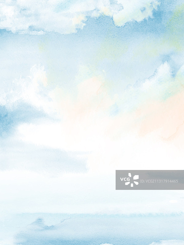 蓝天多云，大海抽象设计图片素材