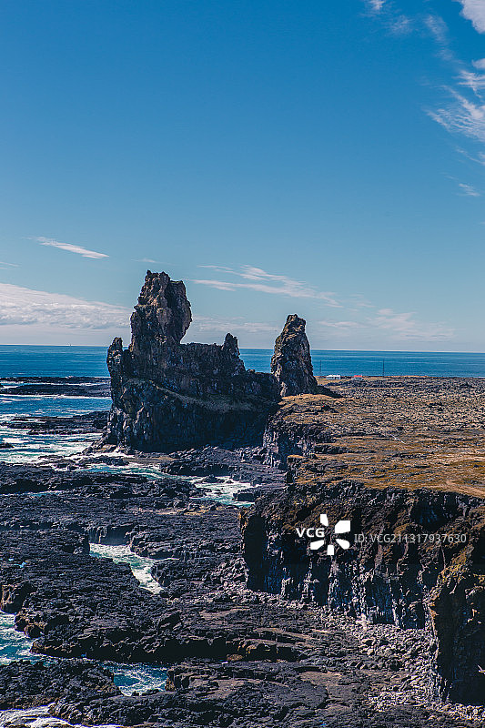 冰岛，斯奈山半岛，国家公园，火山岩，海岸线图片素材