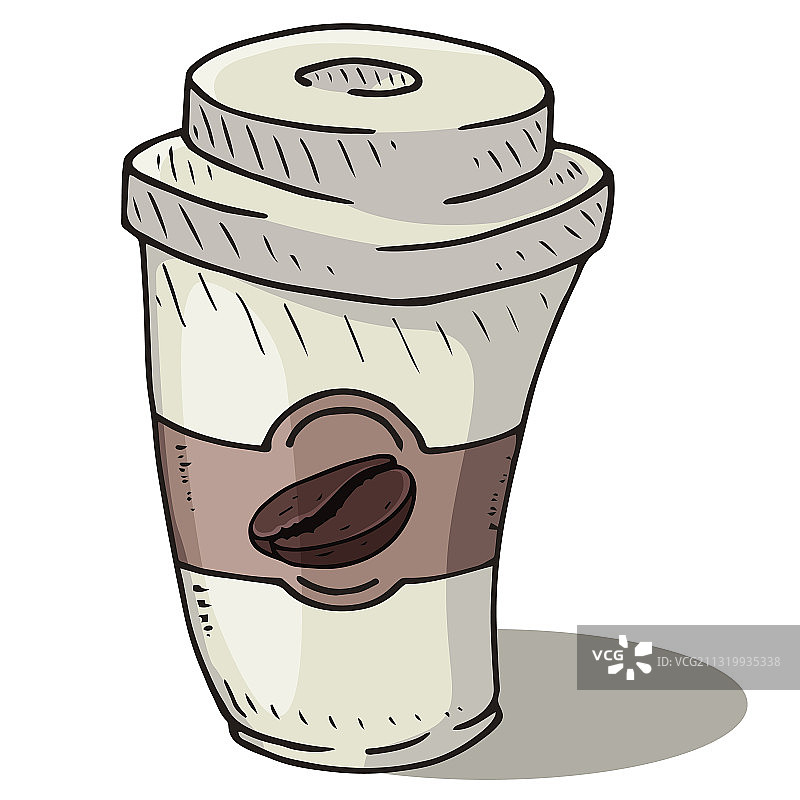 塑料纸杯的咖啡图标咖啡在一个图片素材