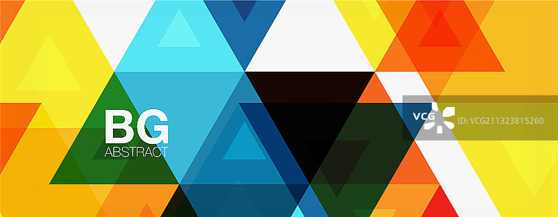 镶嵌三角形图案为抽象背景图片素材