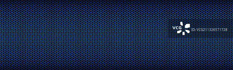 蓝色几何头部与多边形网格图片素材
