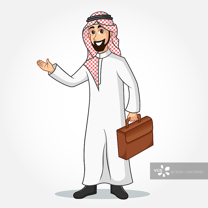 阿拉伯商人卡通人物图片素材