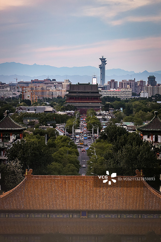 北京鼓楼大街 地安门图片素材