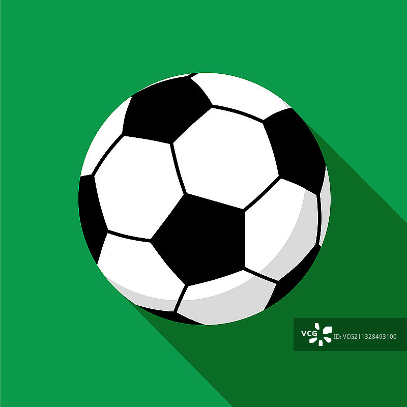 足球运动足球图标在平坦的风格图片素材