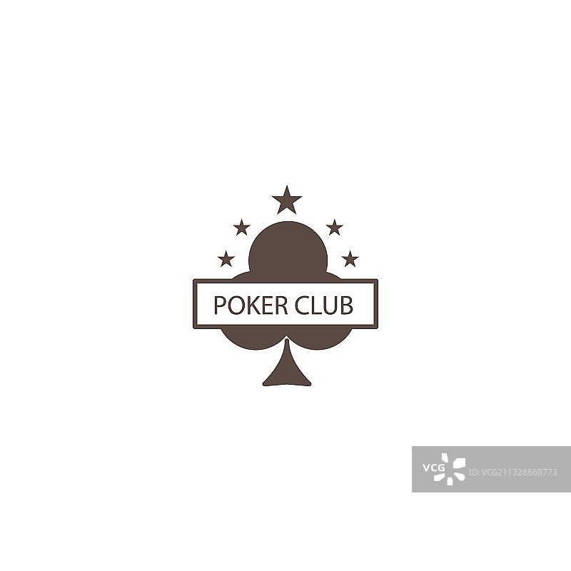 扑克标志抽象的会徽设计图片素材