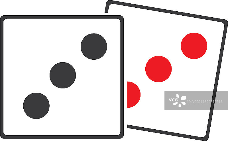 骰子标志图标赌场游戏符号骰子图标图片素材