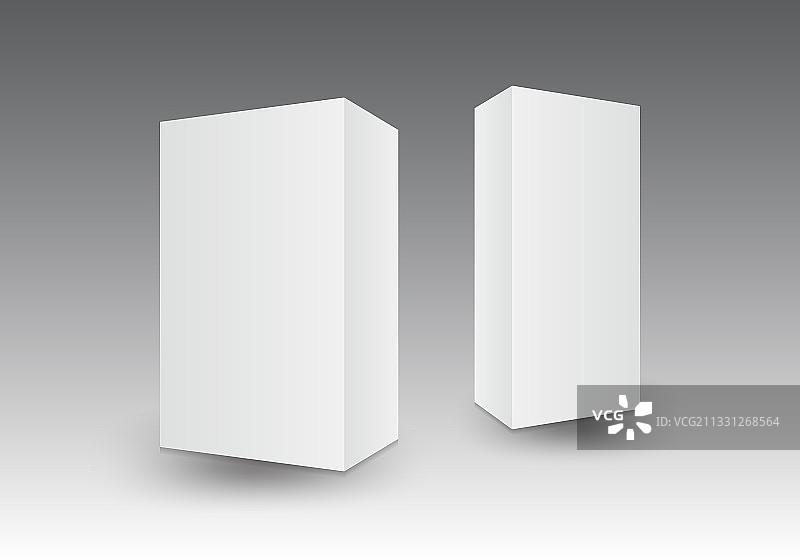 白色3d包装盒-包装设计图片素材