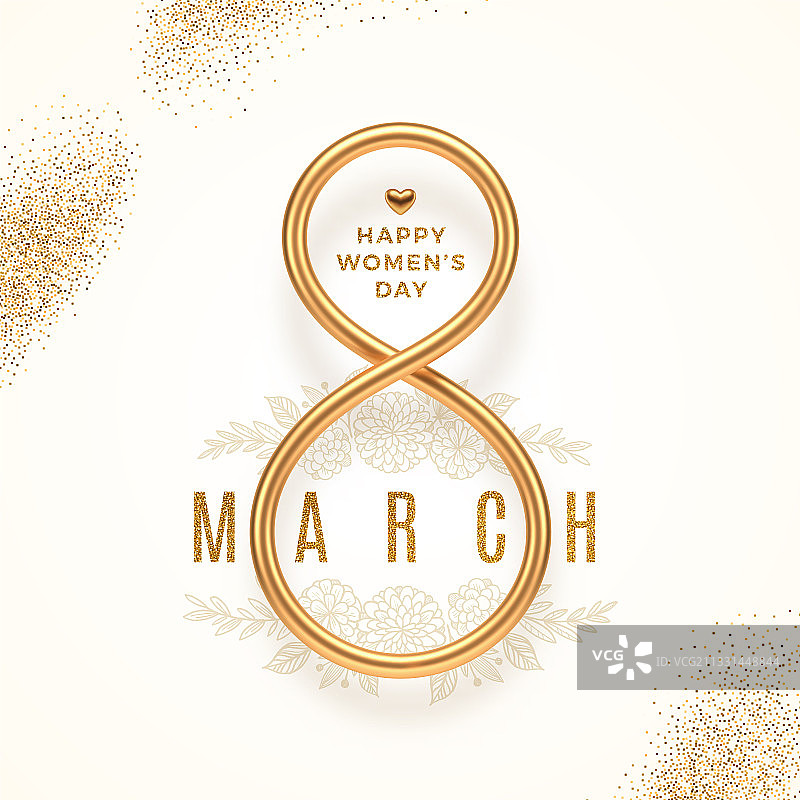 3月8日——国际妇女节贺卡图片素材