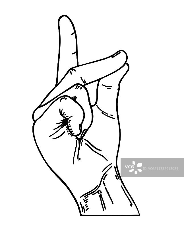 简单的概念，简单的手势，噼啪的手指魔术图片素材