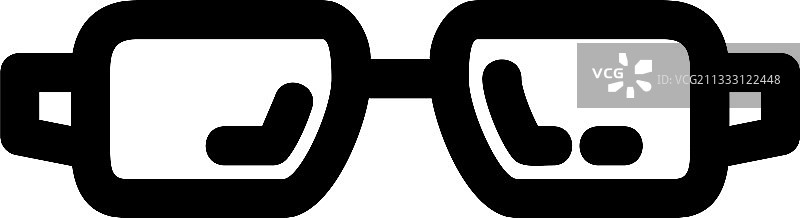 眼镜图标或标志孤立标志符号图片素材
