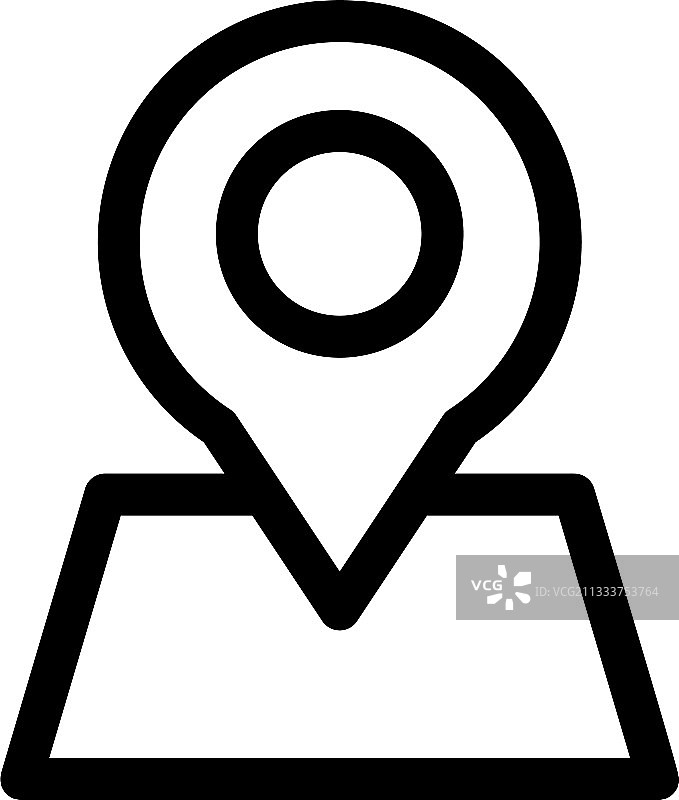 位置图标或标志孤立的标志符号图片素材