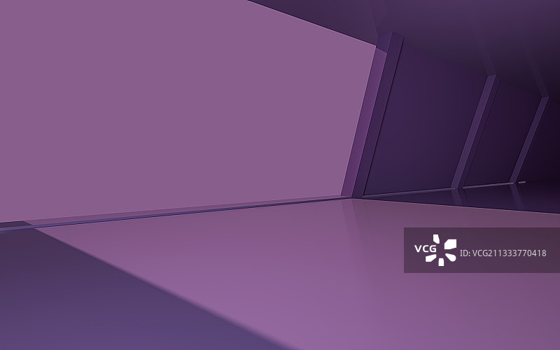 紫色建筑三维空间背景图片素材