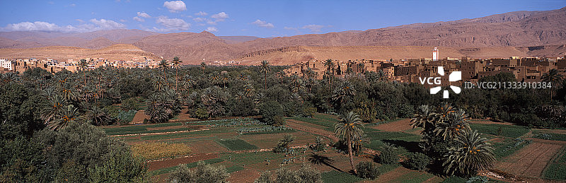 摩洛哥棕榈蒂希尔高地地图集图片素材