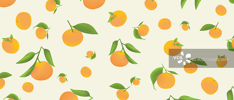 可爱卡通小清新橘子图形壁纸桔子包装插画图片素材