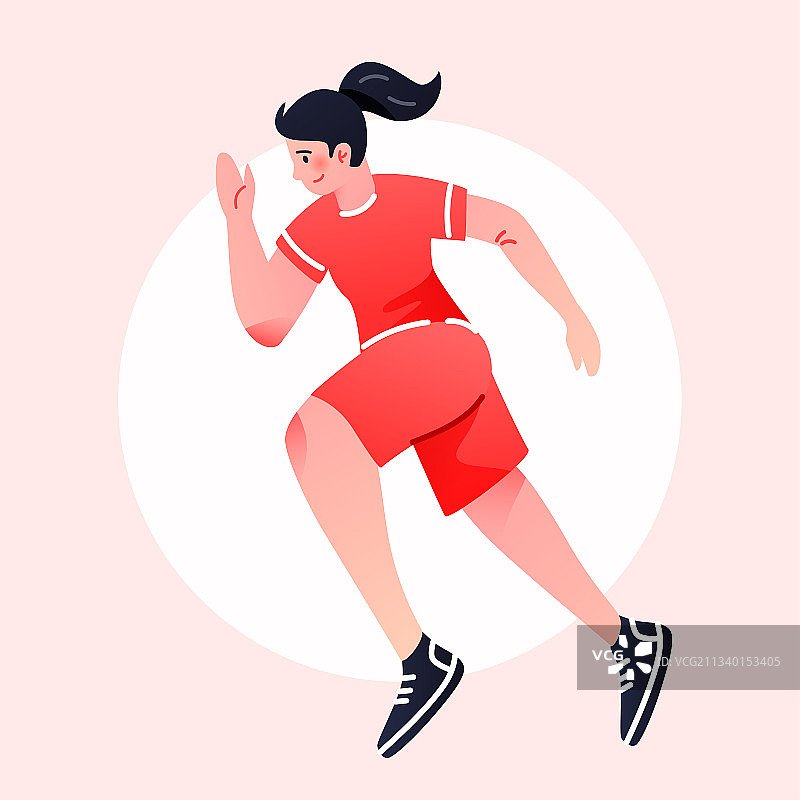 跑步比赛会运动员训练体育赛事海报插画图片素材