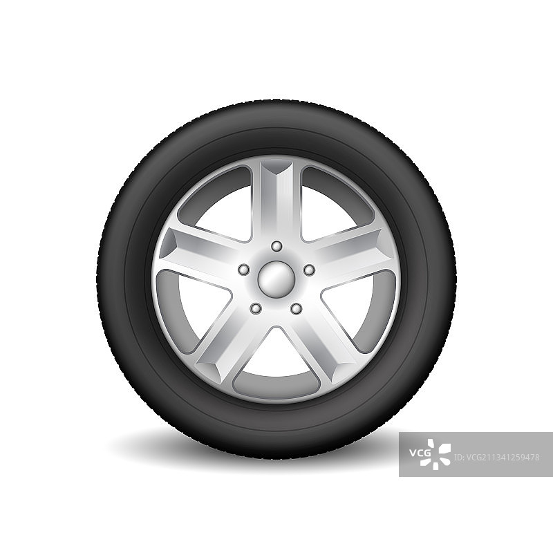 轮胎图标安全橡胶轮胎和金属盘图片素材