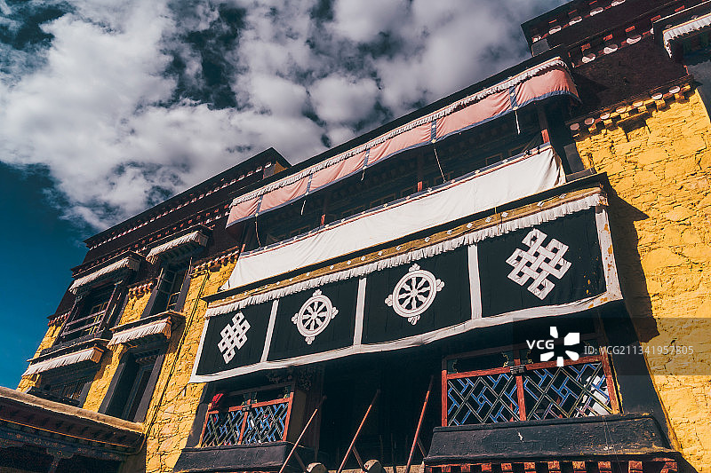 西藏拉萨色拉寺风貌图片素材