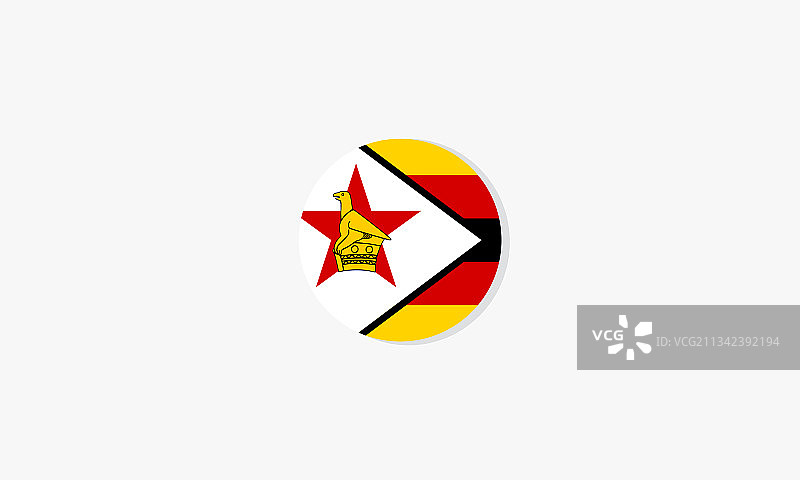 津巴布韦圆旗图案设计图片素材