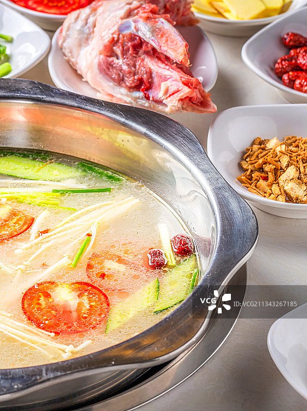 中国传统美食四川火锅图片素材