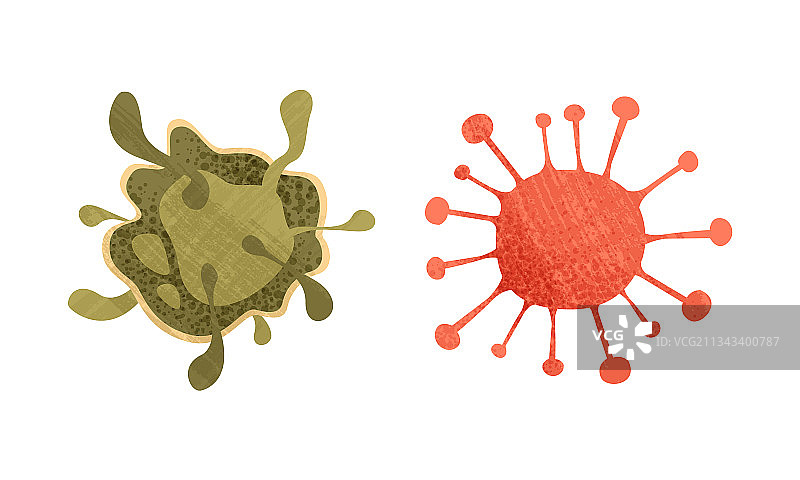 细菌和病毒能引起疾病图片素材