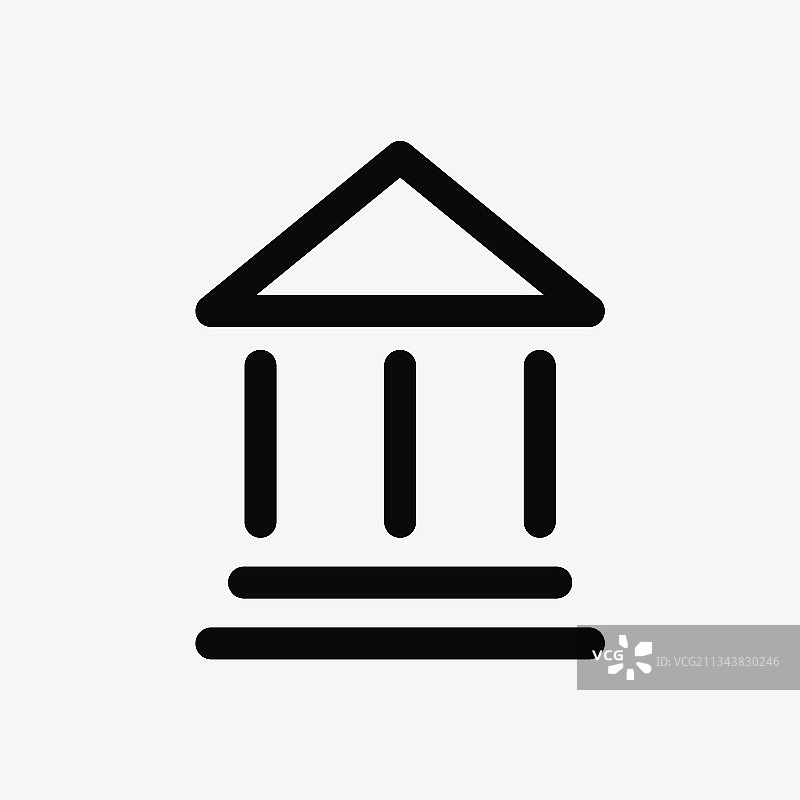 线银行图标金融大厦法院图片素材
