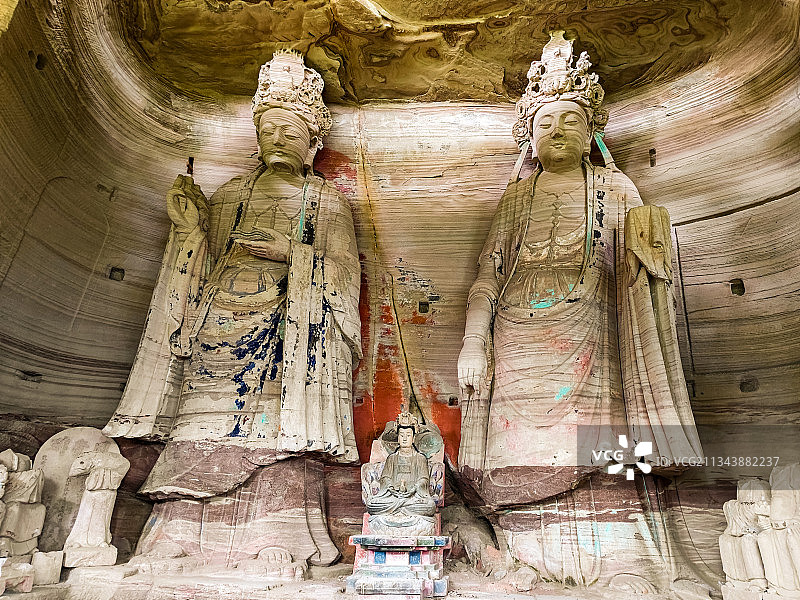 天工开物造像千年—安岳茗山寺图片素材