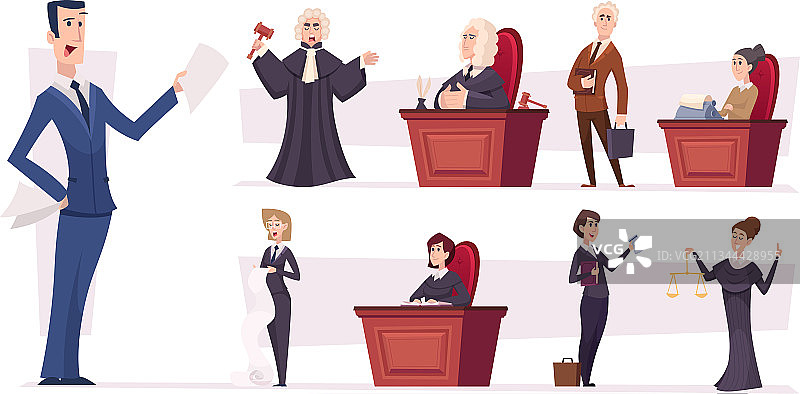 律师团队，法官，专业工作者，律师图片素材