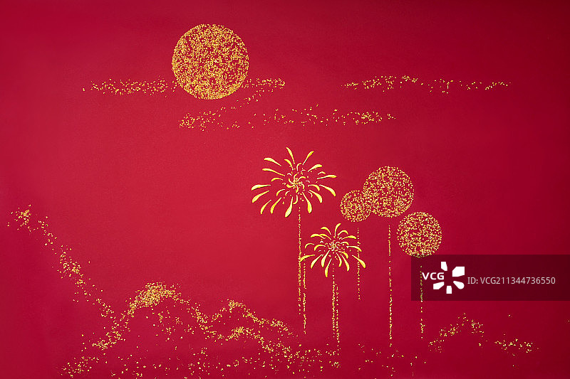 红色背景,喜庆,鞭炮,传统庆典图片素材