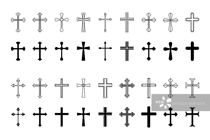 基督教十字偶像集图片素材